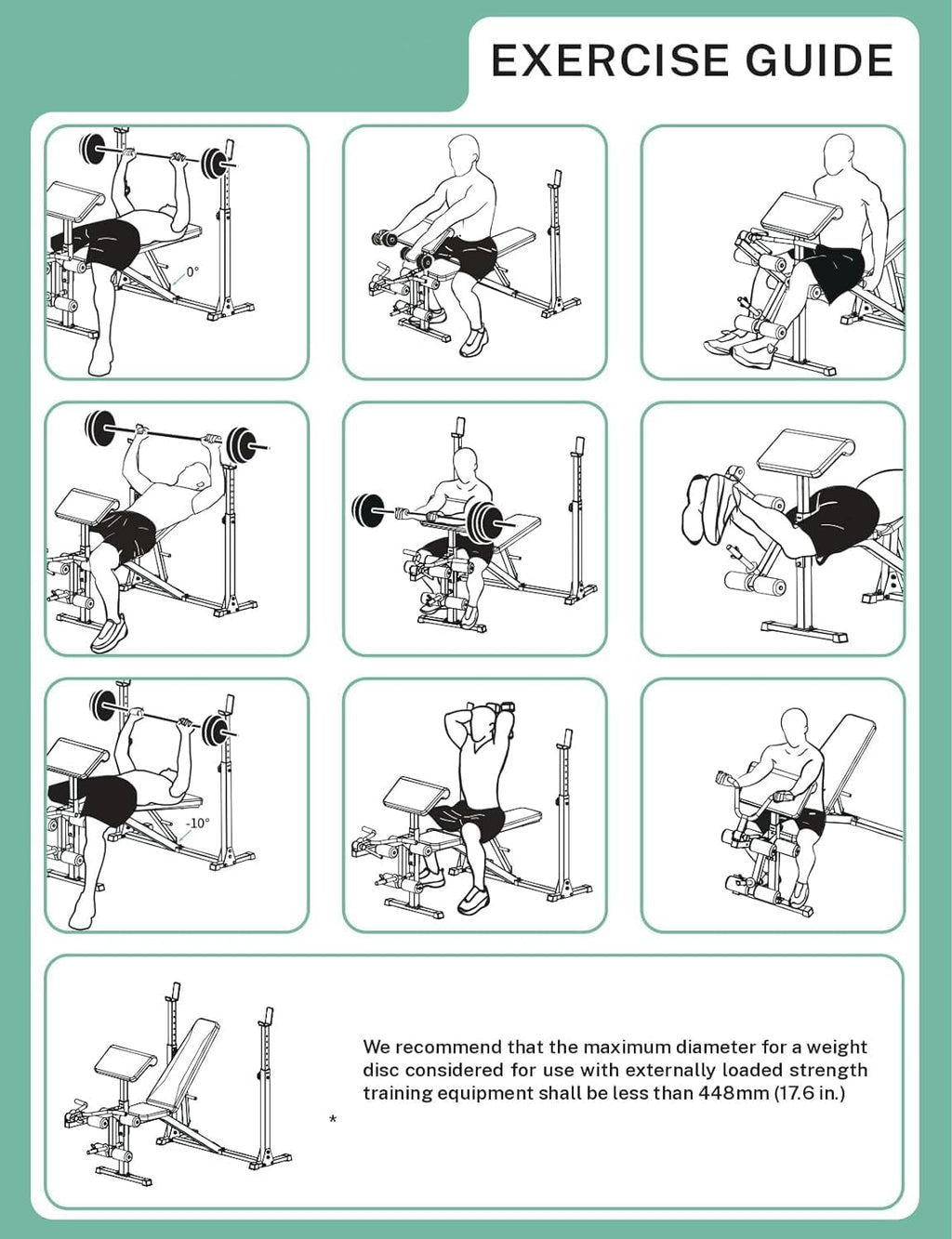 900lbs Adjustable Weight Bench Set with Squat Rack – Full Body Home Gym